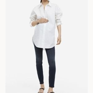 NWT H&M MAMA super skinny high rib maternity jeans